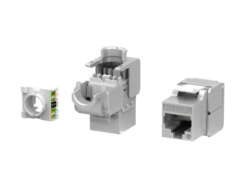 Prise Keystone Cat 6 STP à 180° sans outil blindée (50 Pcs)